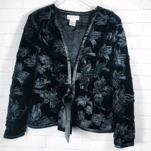 Jackie Jon New York Black Velvet Ribbon Jacket‎
